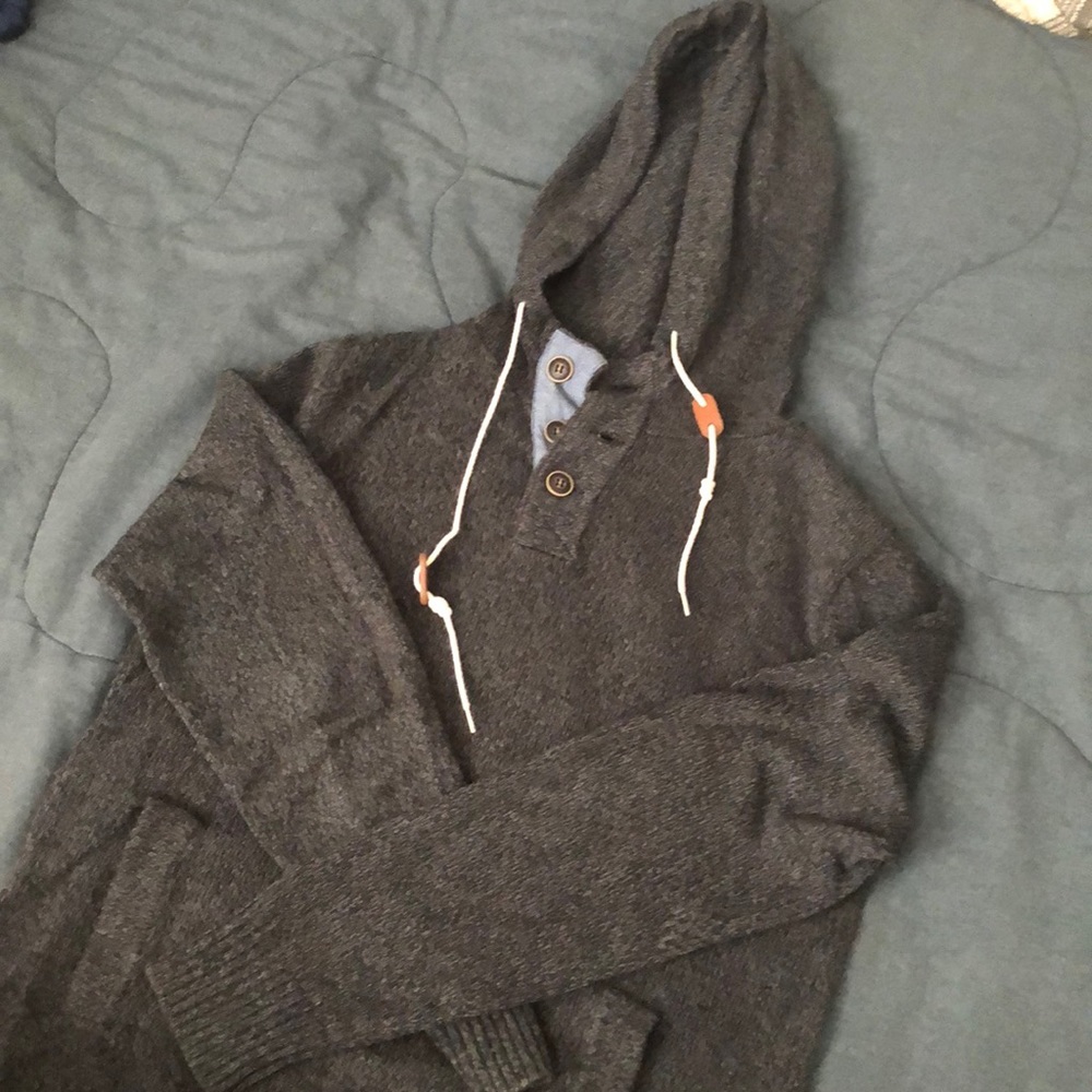 Ocean Current dark grey sweater hoodie